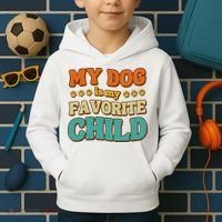 My Dog Is My Favorite Child Kids Hoodie thumb 2