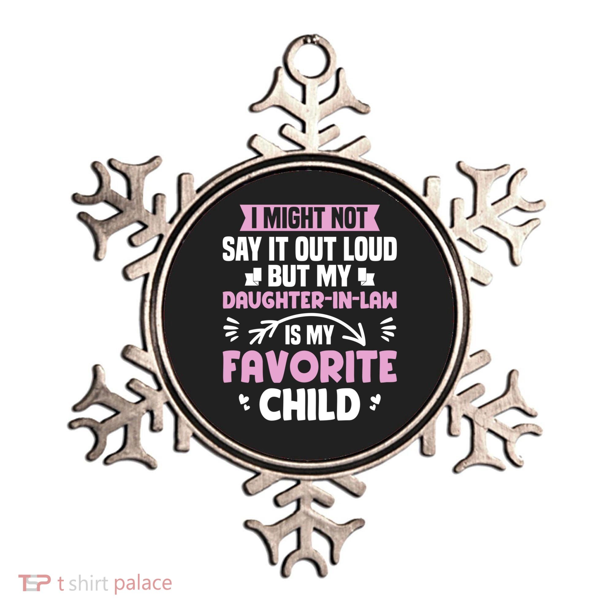My Daughter In Law Is My Favorite Funny Step Mom Gift Ornament
