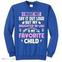 My Daughter In Law Is My Favorite Funny Step Mom Gift Sweatshirt thumb 0