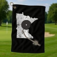 Minnesota Dj I Love House Music Golf Towel thumb 1