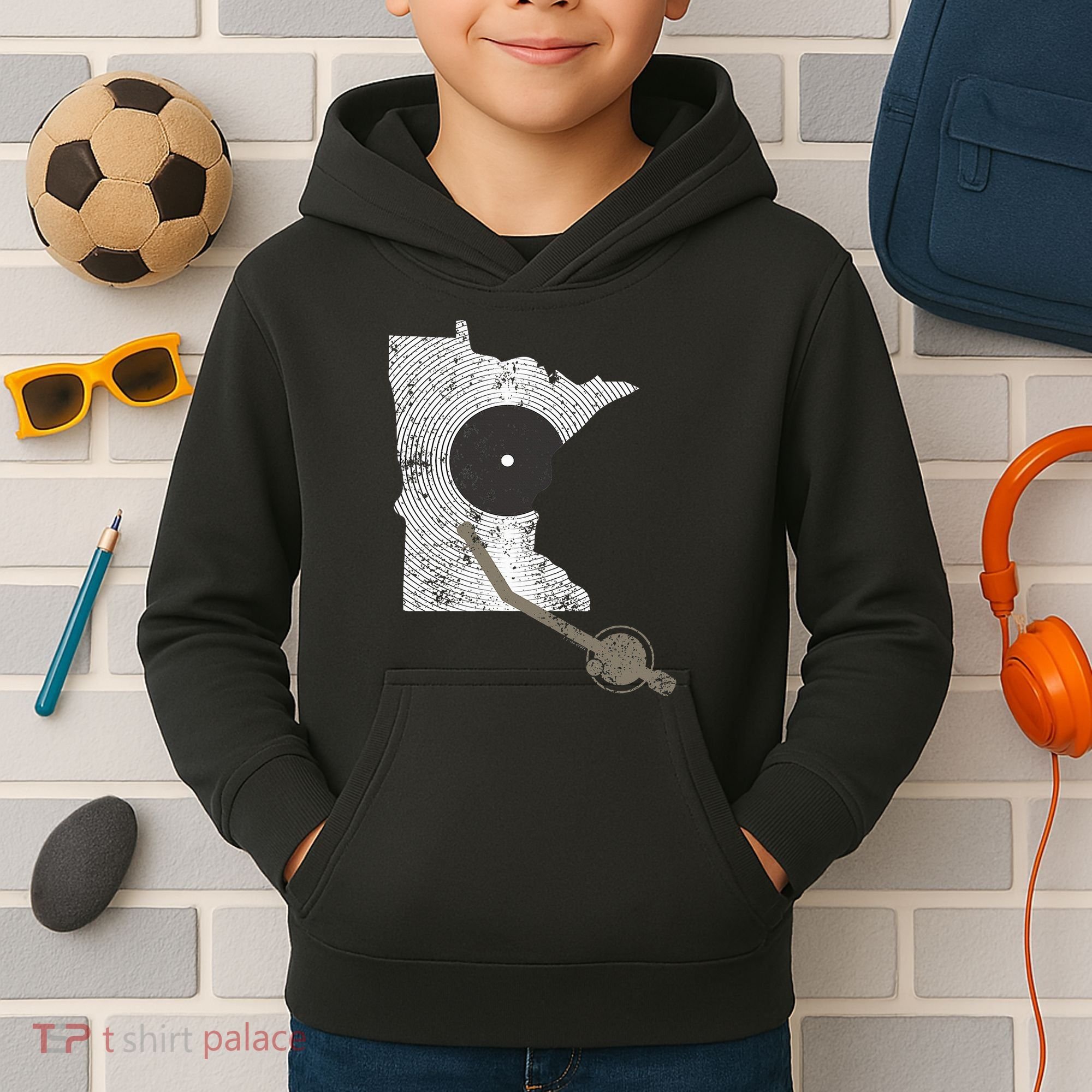 Minnesota Dj I Love House Music Kids Hoodie