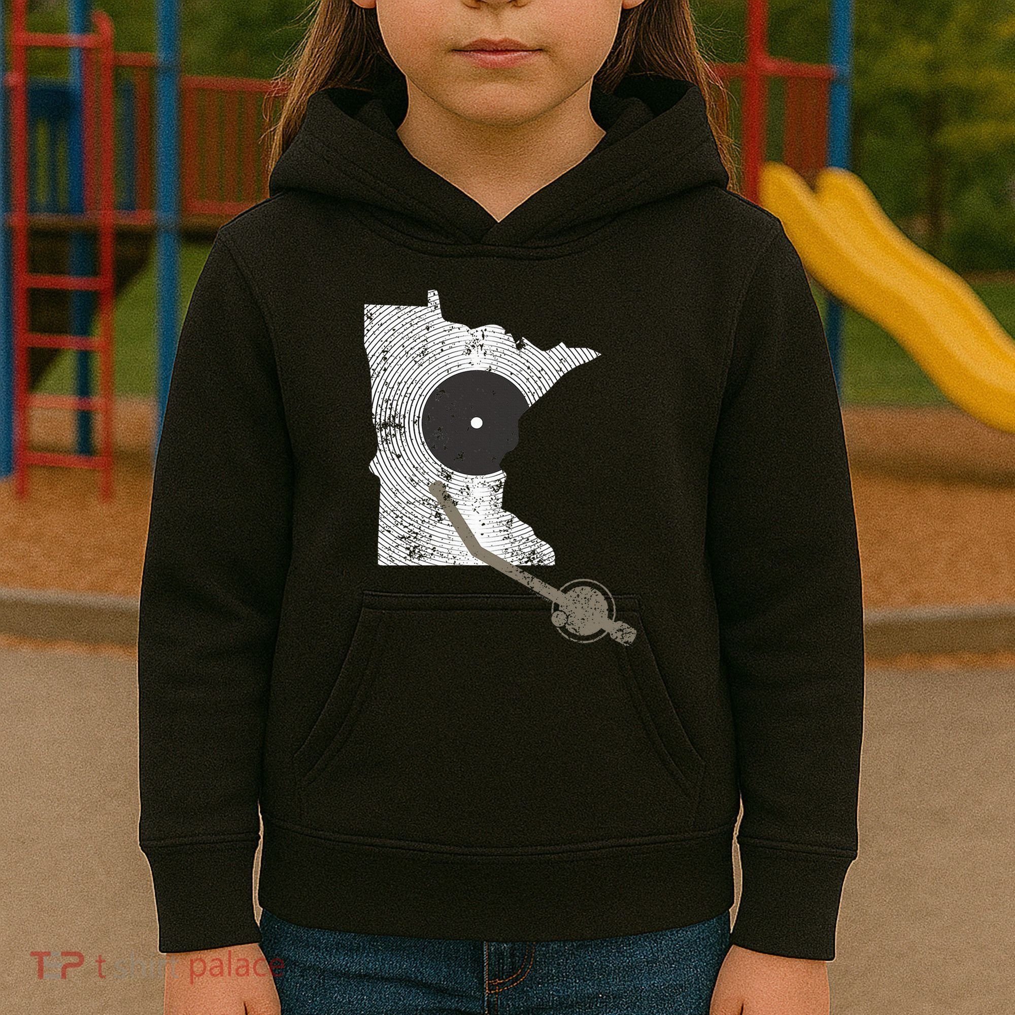 Minnesota Dj I Love House Music Kids Hoodie
