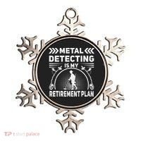 Metal Detecting Is My Retiret Plan Retired Treasure Hunt Gift Ornament thumb 0