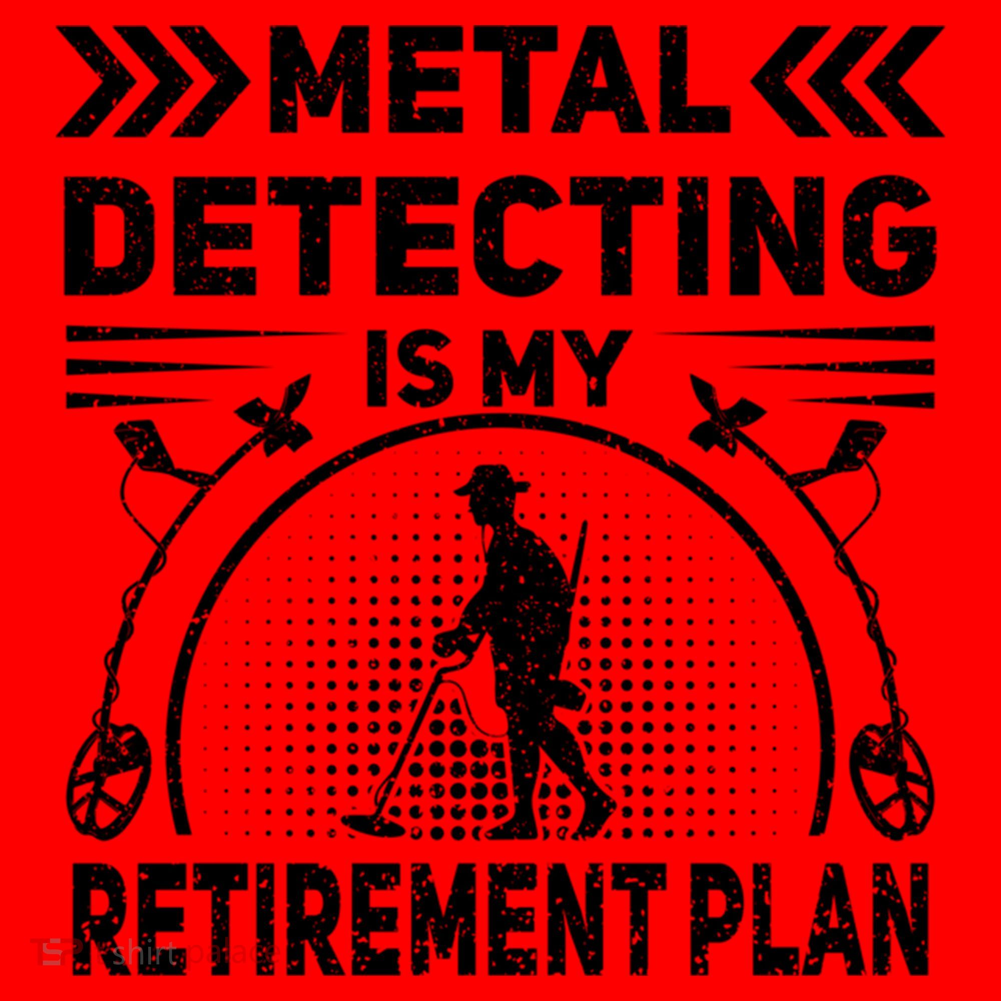 Metal Detecting Is My Retiret Plan Retired Treasure Hunt Gift Santa Hat