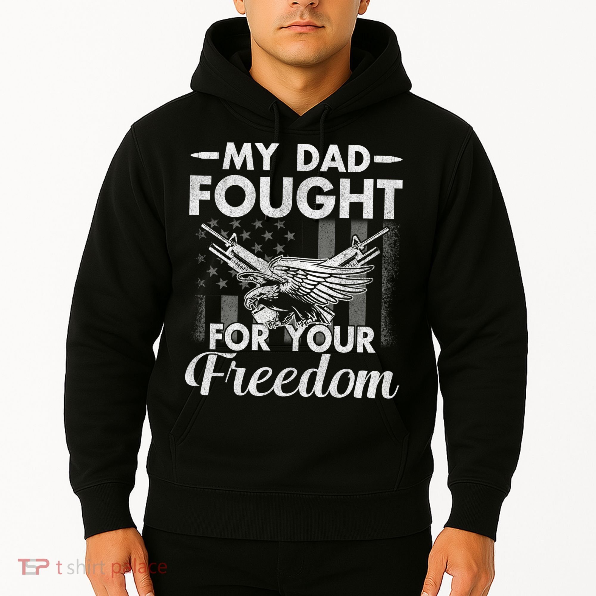 My Dad Is A Veteran Gift For Daughter And Son Hoodie