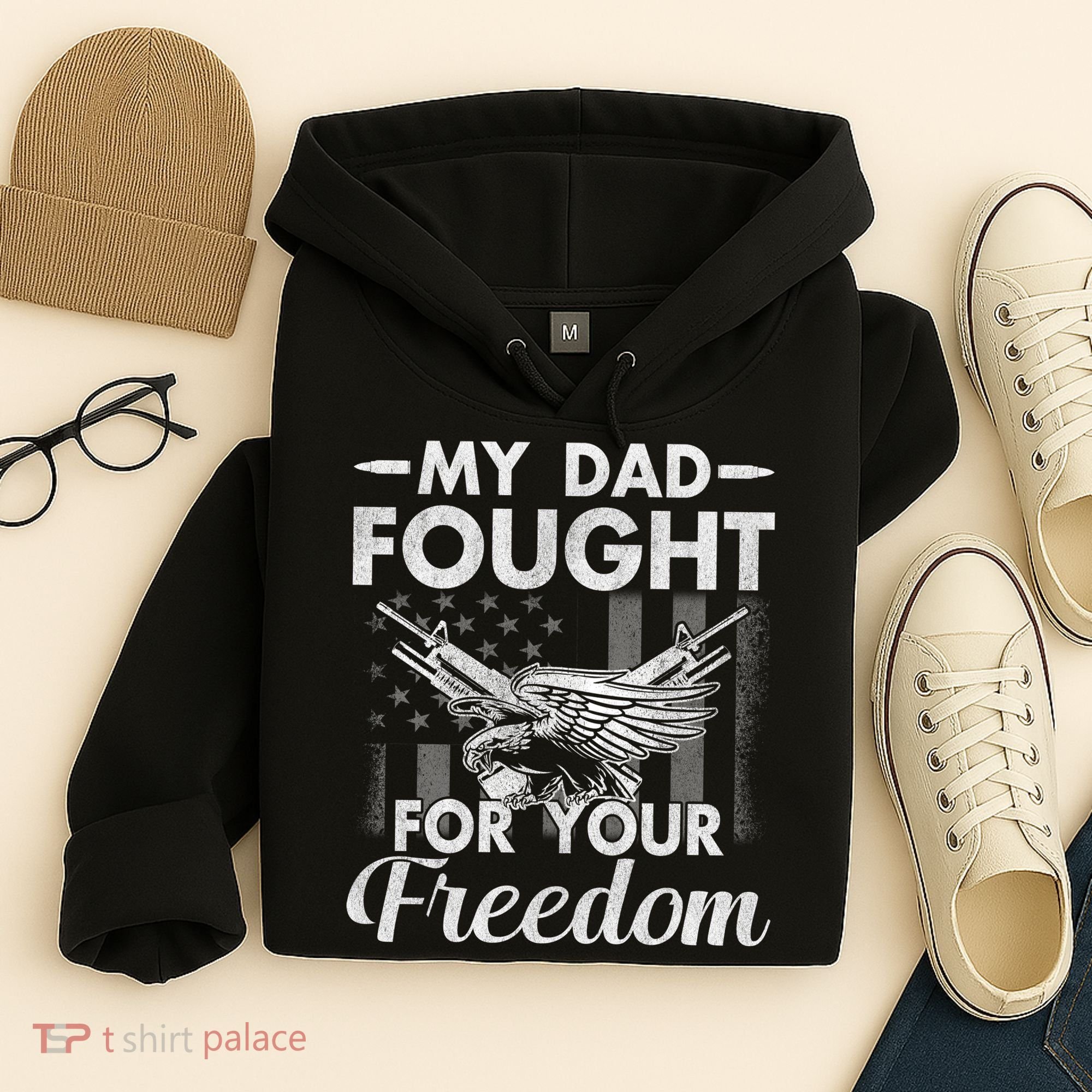 My Dad Is A Veteran Gift For Daughter And Son Hoodie