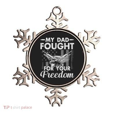 My Dad Is A Veteran Gift For Daughter And Son Ornament