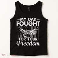 My Dad Is A Veteran Gift For Daughter And Son Tank Top thumb 2