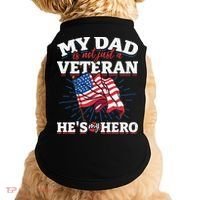 My Dad is not just a Veteran he is my Hero Veterans Day Doggie Tank thumb 0