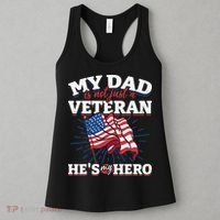 My Dad is not just a Veteran he is my Hero Veterans Day Women's Tank Top thumb 3