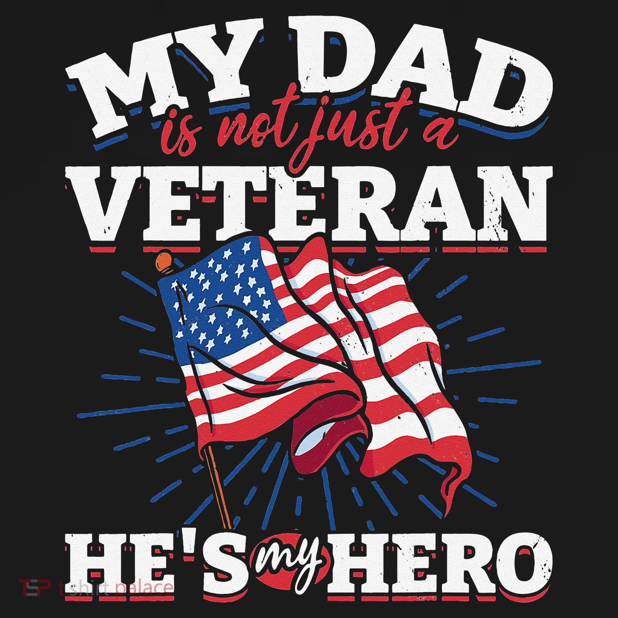 My Dad is not just a Veteran he is my Hero Veterans Day Toddler T-Shirt