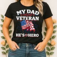 My Dad is not just a Veteran he is my Hero Veterans Day Women's T-Shirt thumb 2
