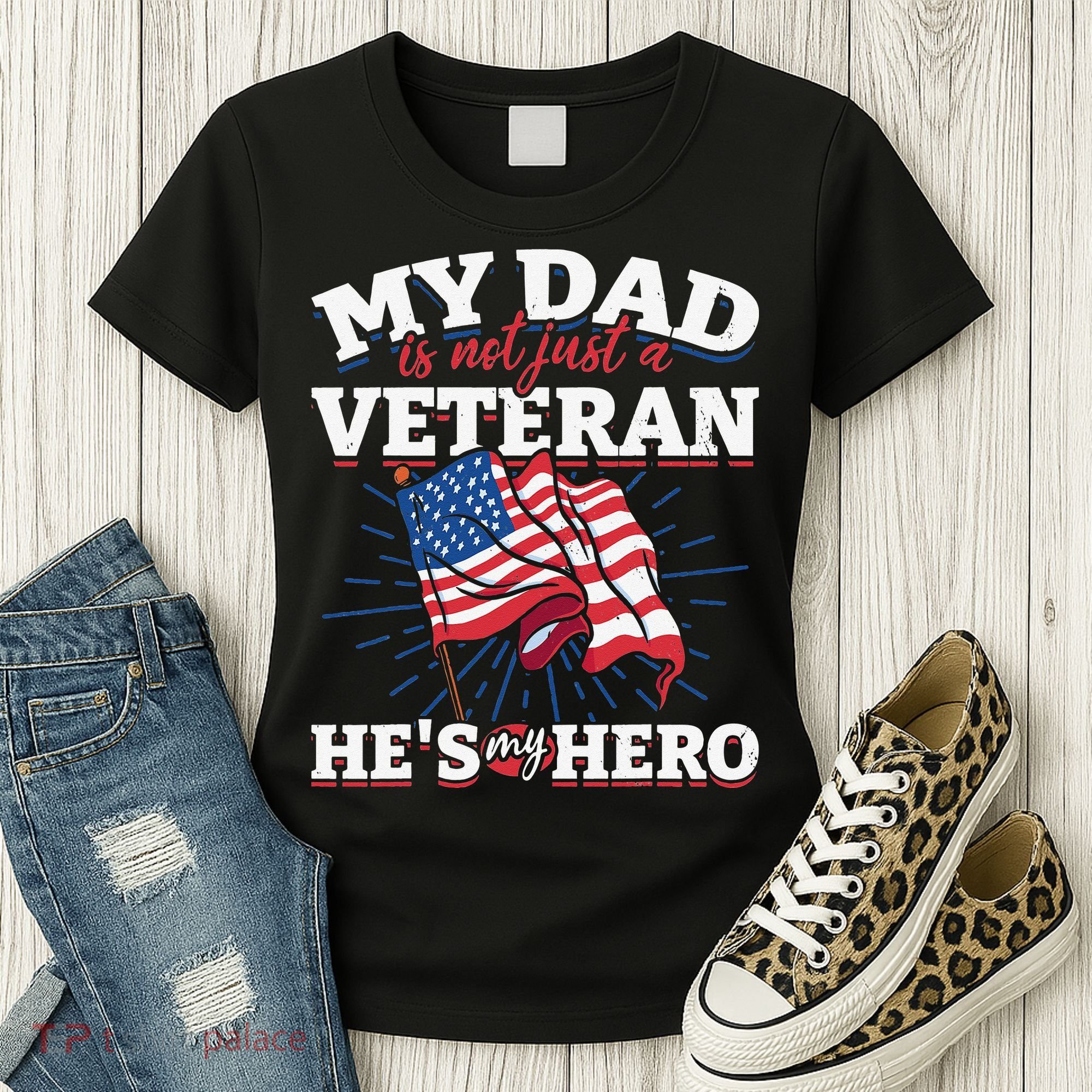 My Dad is not just a Veteran he is my Hero Veterans Day Women's T-Shirt