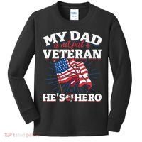 My Dad is not just a Veteran he is my Hero Veterans Day Kids Long Sleeve Shirt thumb 0