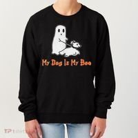 My Dog Is My Boo Ghost Halloween Dog Lover Women's Sweatshirt thumb 0