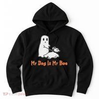 My Dog Is My Boo Ghost Halloween Dog Lover Hoodie thumb 0