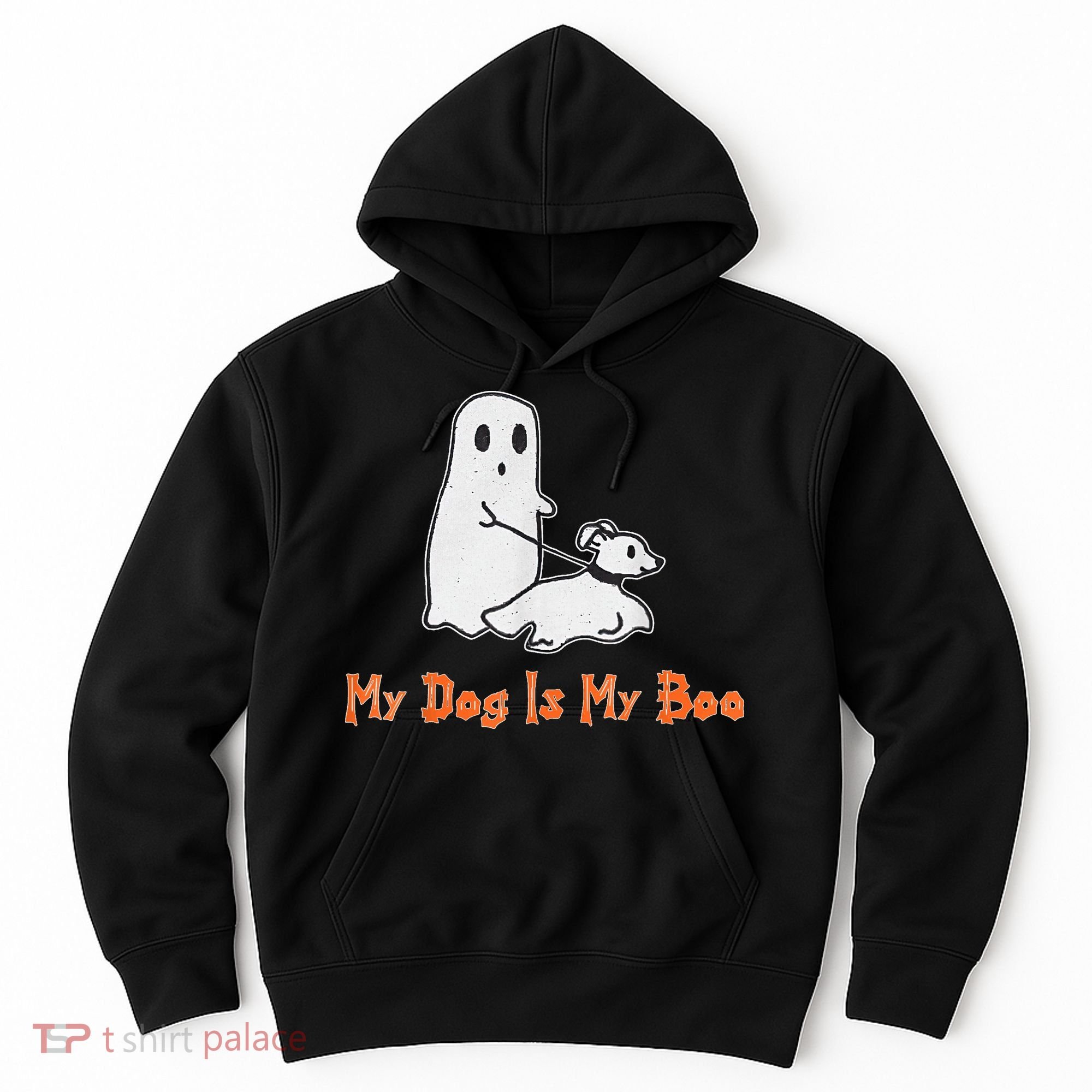 My Dog Is My Boo Ghost Halloween Dog Lover Hoodie