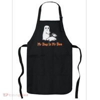 My Dog Is My Boo Ghost Halloween Dog Lover Apron thumb 0