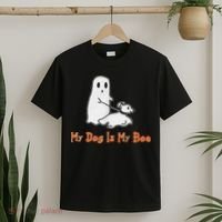 My Dog Is My Boo Ghost Halloween Dog Lover T-Shirt thumb 2