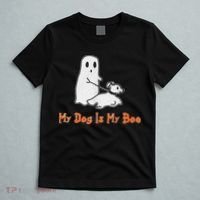 My Dog Is My Boo Ghost Halloween Dog Lover T-Shirt thumb 5