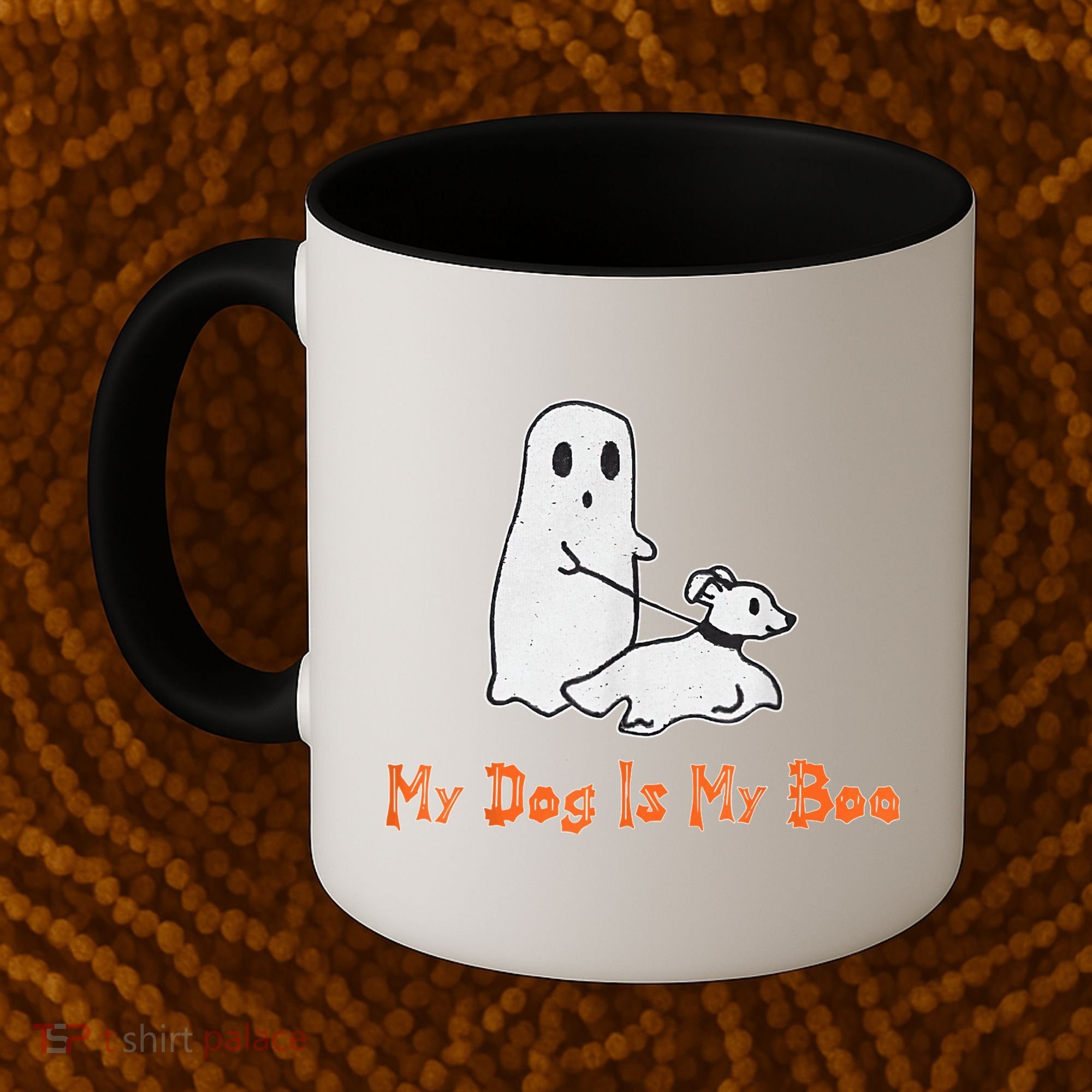 My Dog Is My Boo Ghost Halloween Dog Lover Coffee Mug