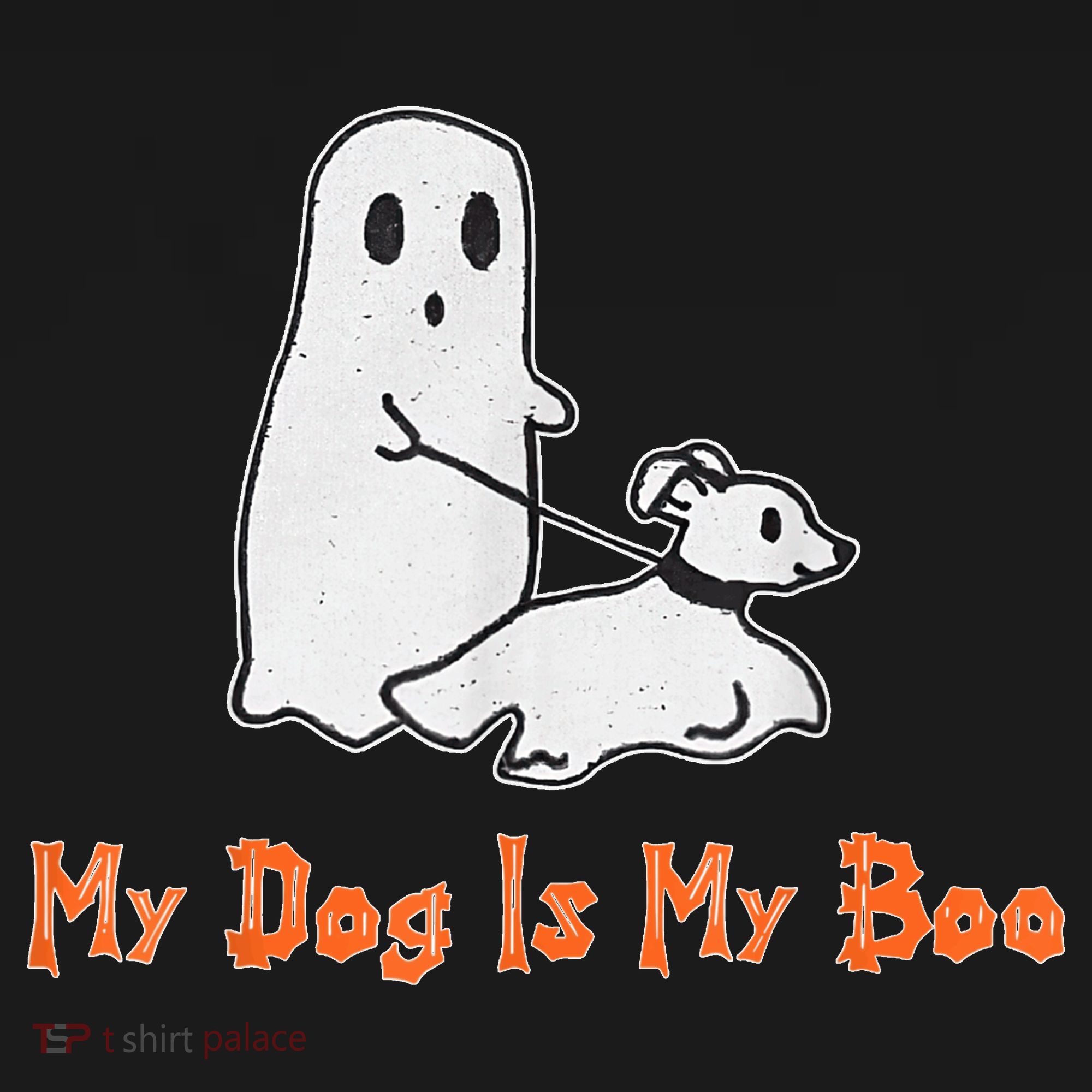 My Dog Is My Boo Ghost Halloween Dog Lover Women's Hoodie