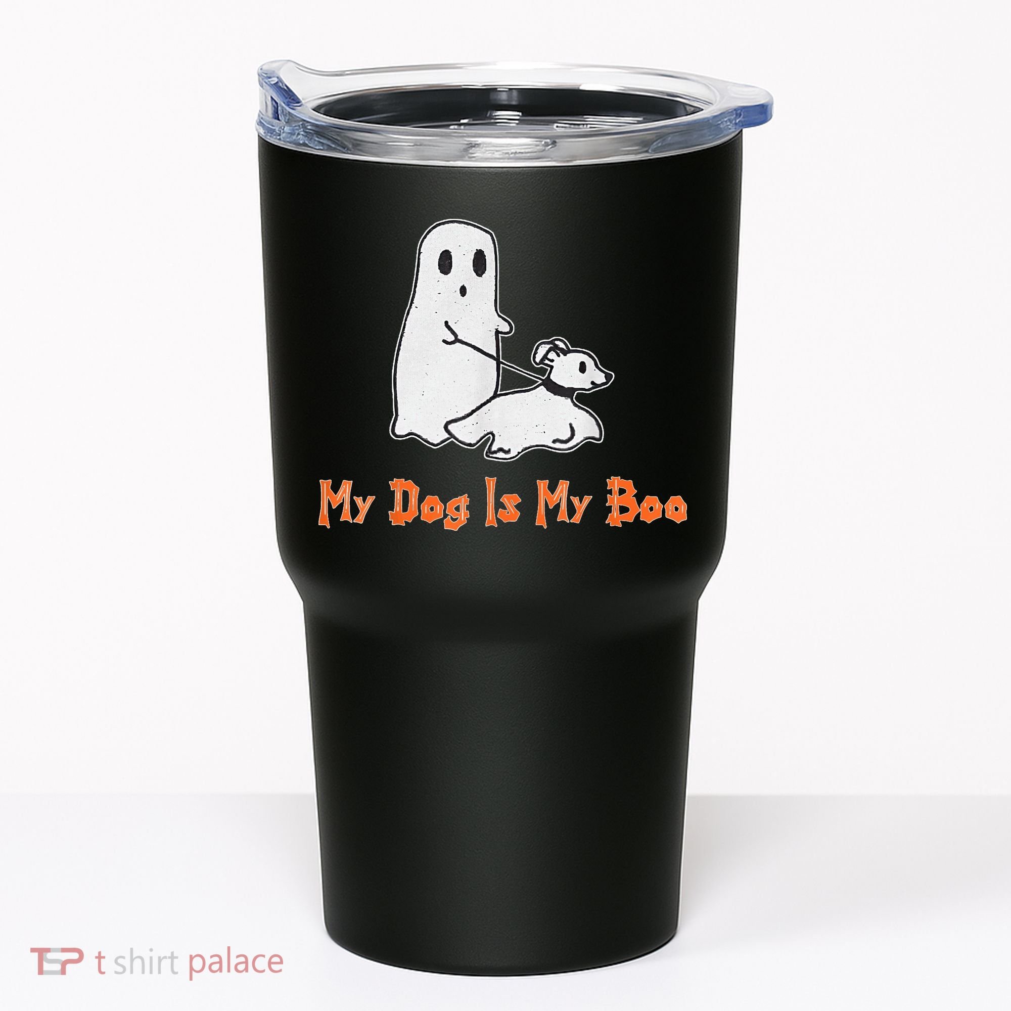 My Dog Is My Boo Ghost Halloween Dog Lover Tumbler