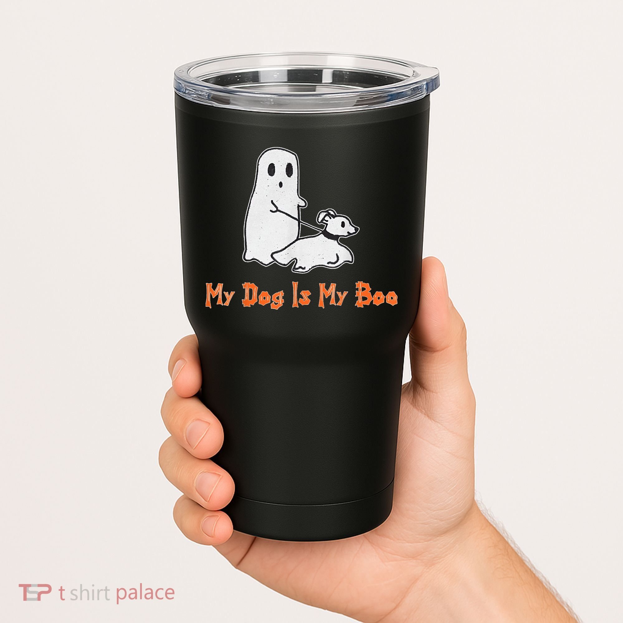 My Dog Is My Boo Ghost Halloween Dog Lover Tumbler