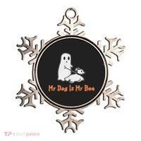 My Dog Is My Boo Ghost Halloween Dog Lover Ornament thumb 0