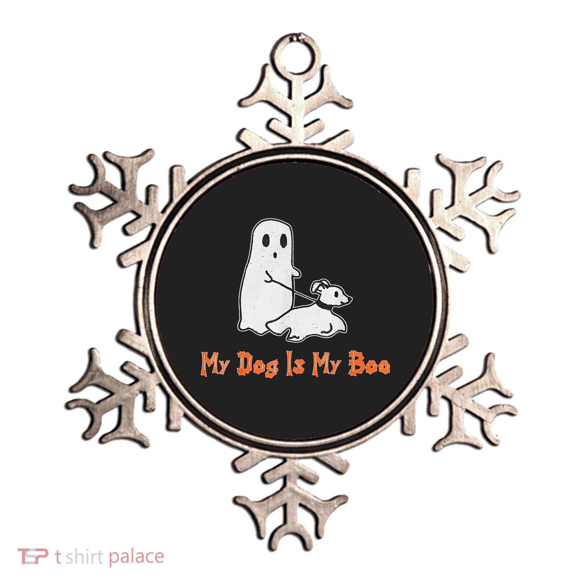 My Dog Is My Boo Ghost Halloween Dog Lover Ornament