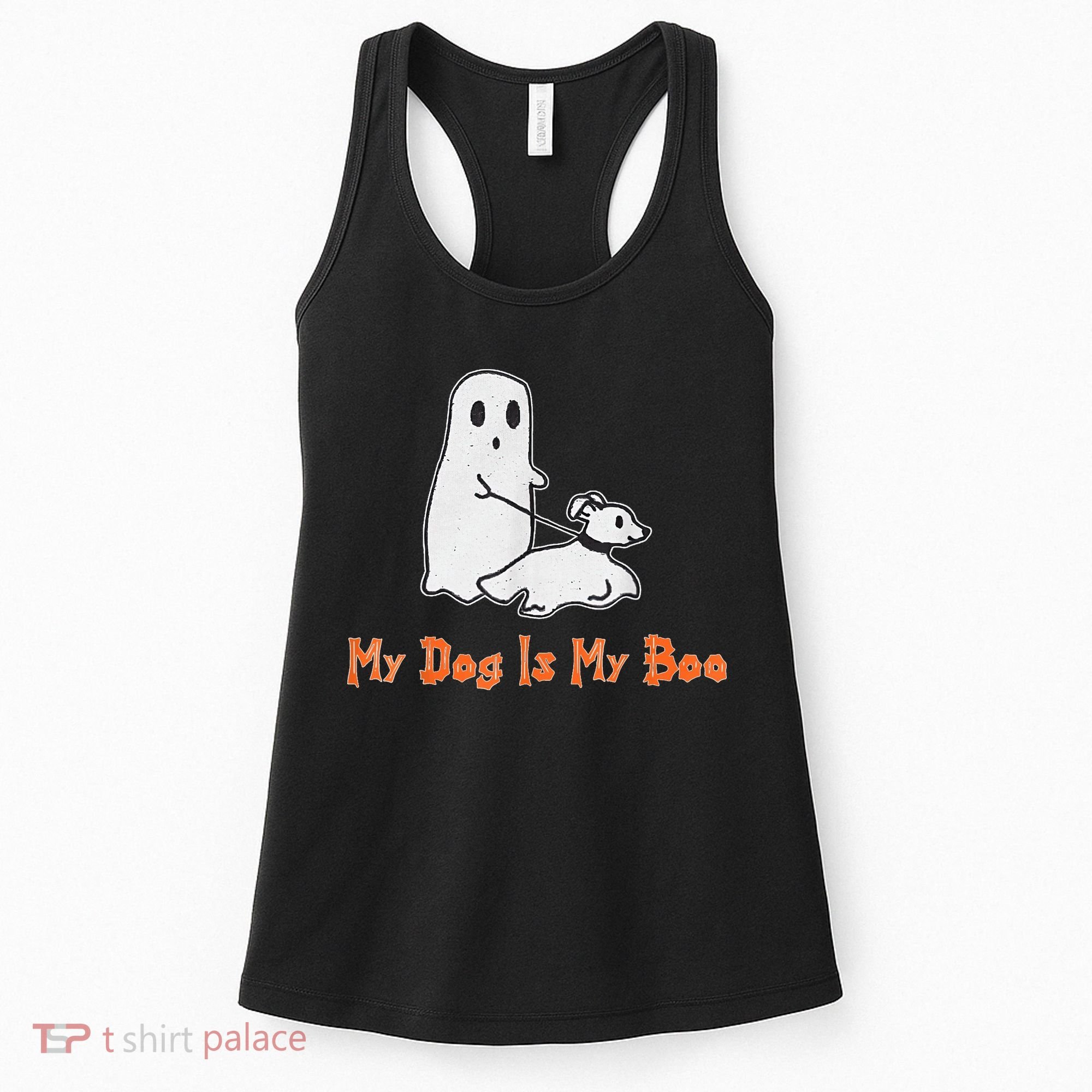My Dog Is My Boo Ghost Halloween Dog Lover Women's Tank Top