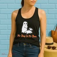My Dog Is My Boo Ghost Halloween Dog Lover Women's Tank Top thumb 2