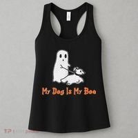 My Dog Is My Boo Ghost Halloween Dog Lover Women's Tank Top thumb 3