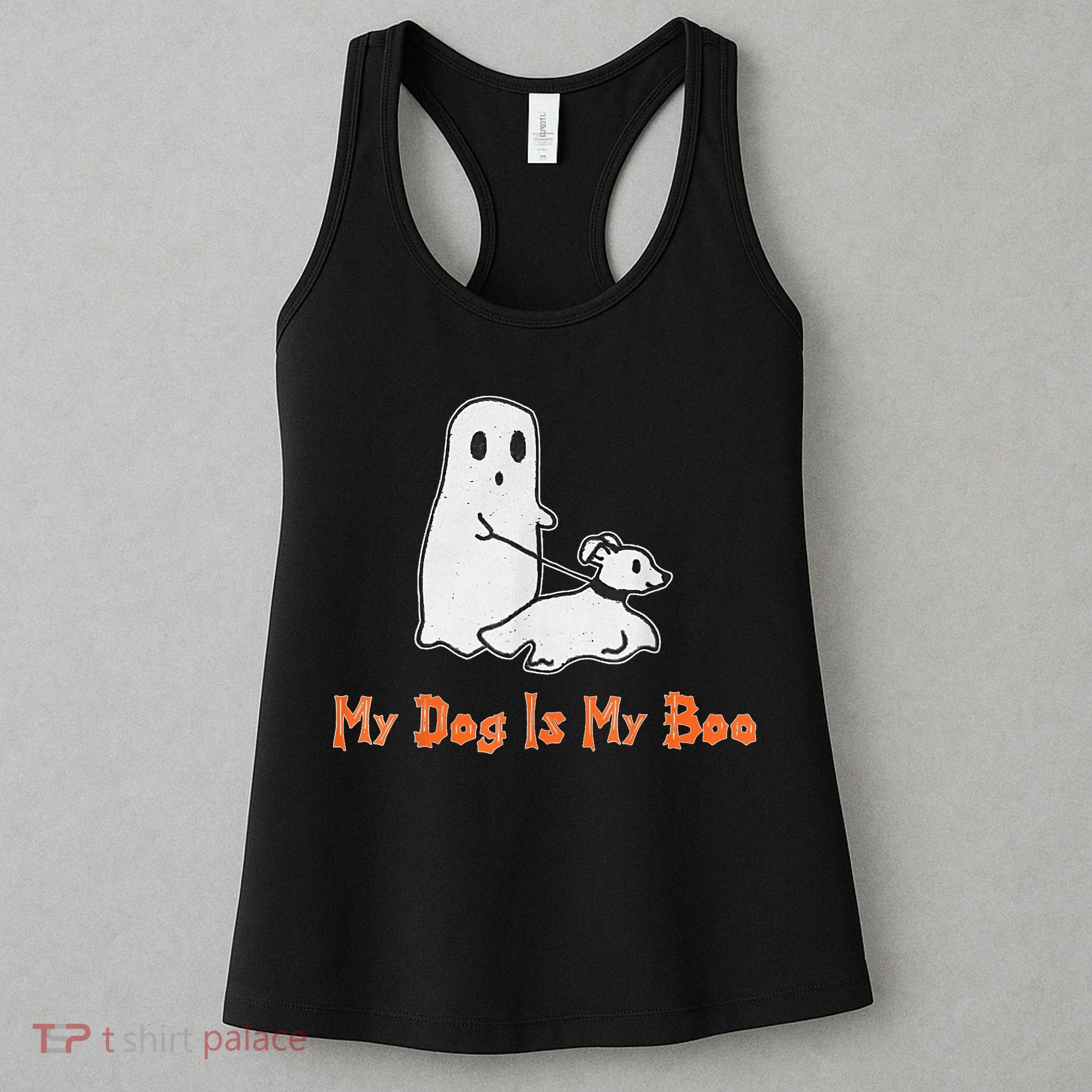 My Dog Is My Boo Ghost Halloween Dog Lover Women's Tank Top