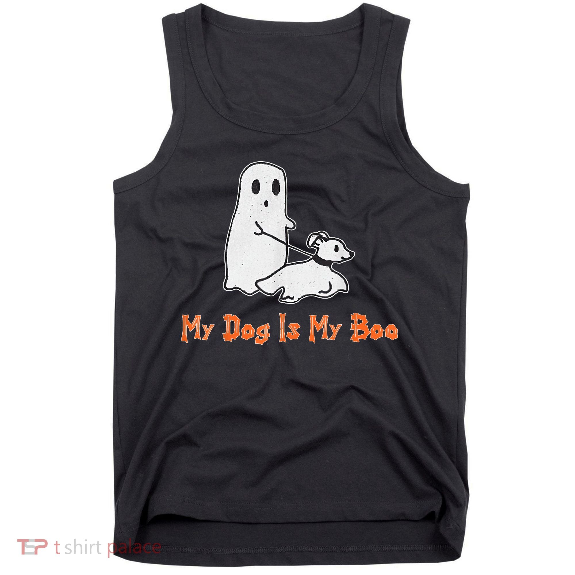 My Dog Is My Boo Ghost Halloween Dog Lover Tank Top