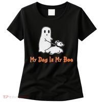 My Dog Is My Boo Ghost Halloween Dog Lover Women's T-Shirt thumb 0