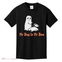 My Dog Is My Boo Ghost Halloween Dog Lover Kids T-Shirt thumb 0