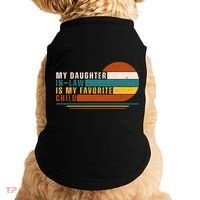 My Daughter In Law Is My Favorite Child Retro Sunset Doggie Tank thumb 0
