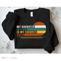 My Daughter In Law Is My Favorite Child Retro Sunset Sweatshirt thumb 2