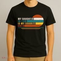 My Daughter In Law Is My Favorite Child Retro Sunset T-Shirt thumb 3