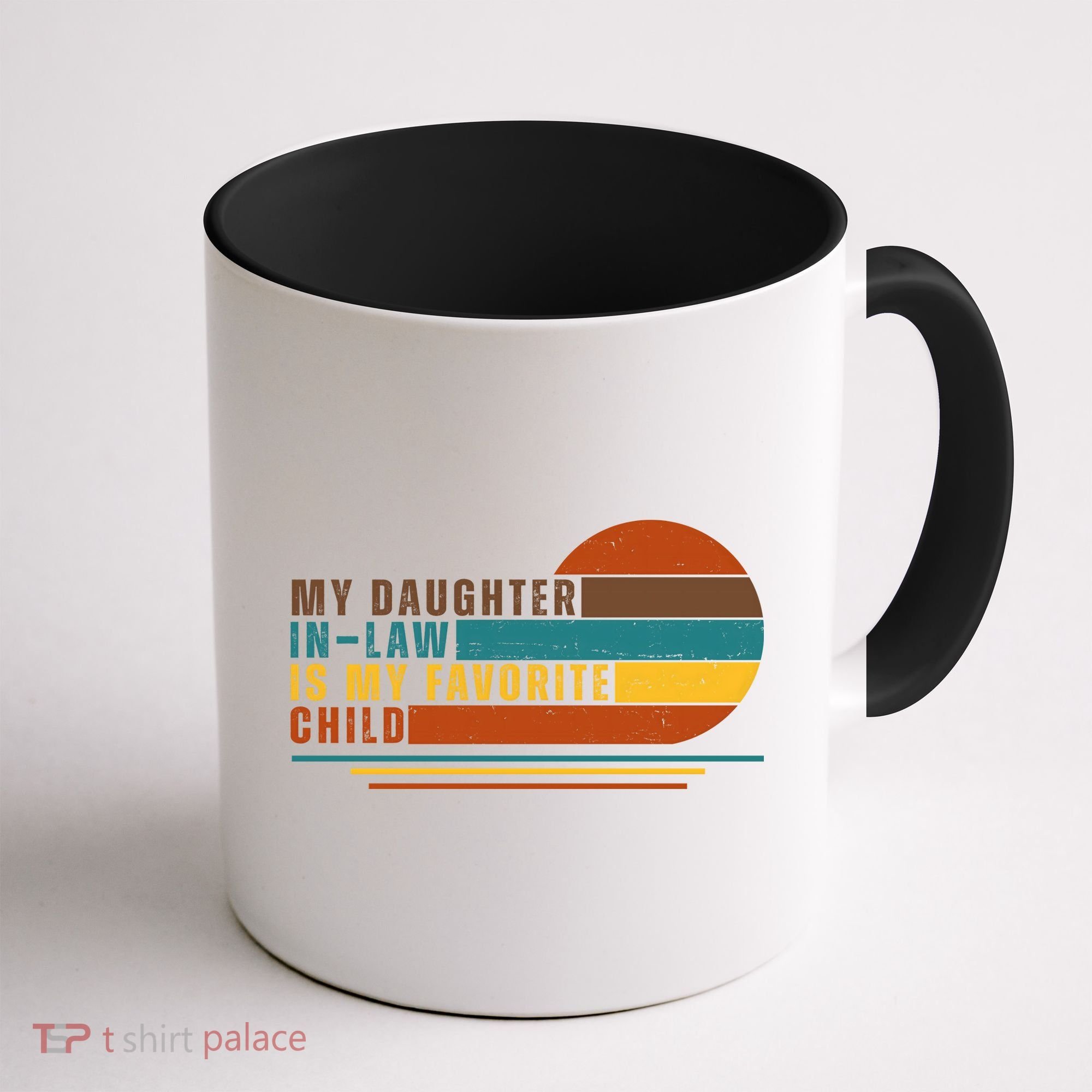 My Daughter In Law Is My Favorite Child Retro Sunset Coffee Mug