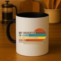 My Daughter In Law Is My Favorite Child Retro Sunset Coffee Mug thumb 4
