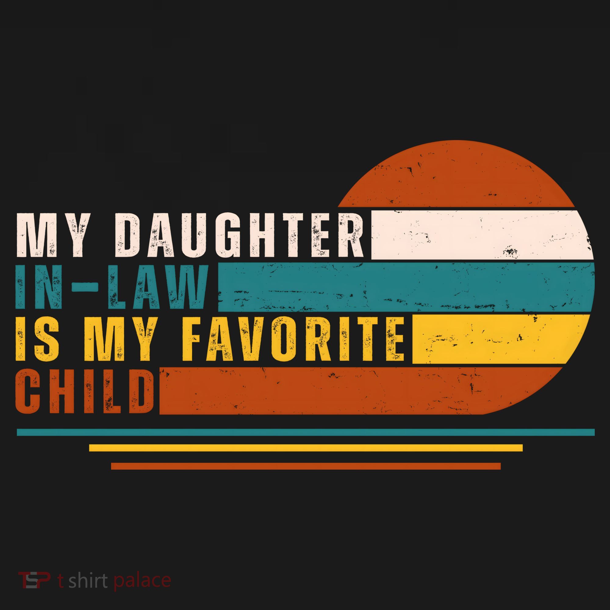 My Daughter In Law Is My Favorite Child Retro Sunset Women's Hoodie