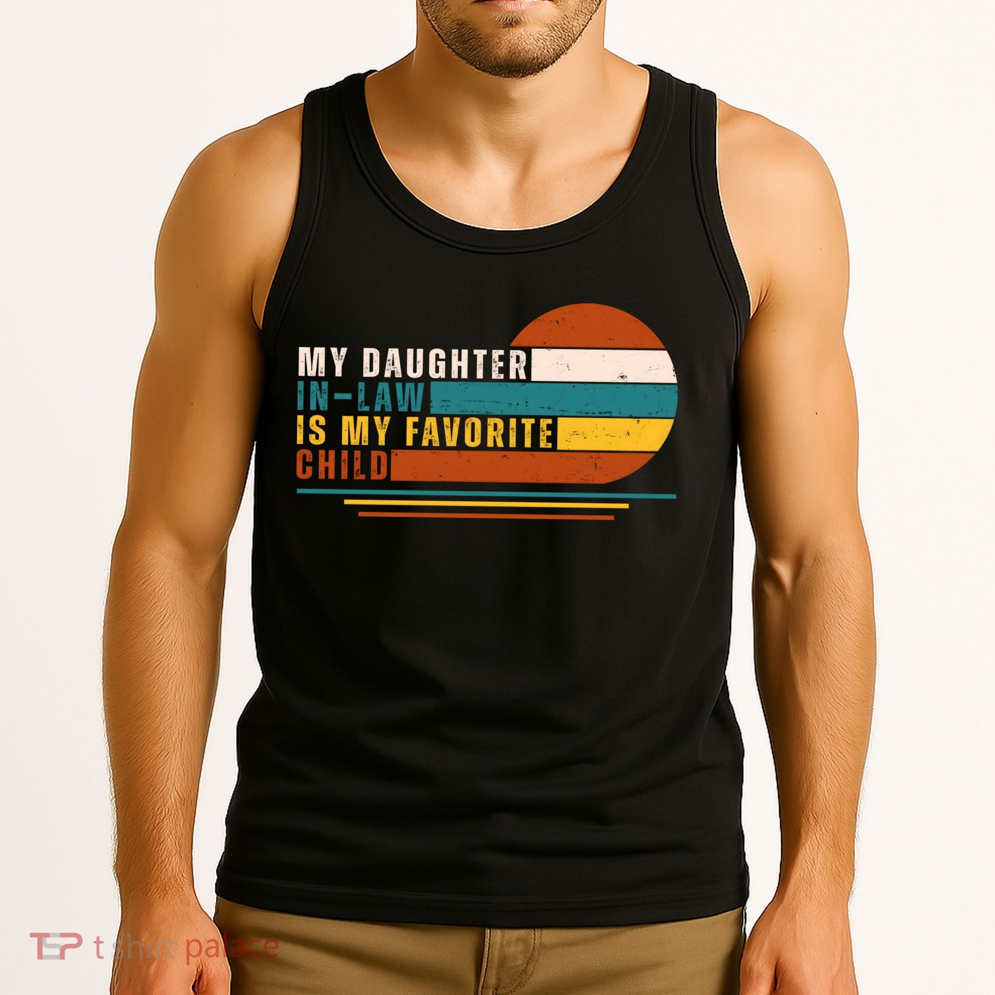 My Daughter In Law Is My Favorite Child Retro Sunset Tank Top