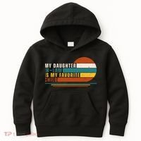 My Daughter In Law Is My Favorite Child Retro Sunset Kids Hoodie thumb 0
