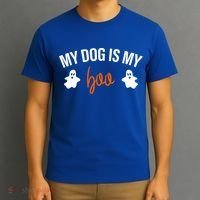 My Dog Is My Boo Funny Dog Owner Halloween Costume Pajamas Gift T-Shirt thumb 3