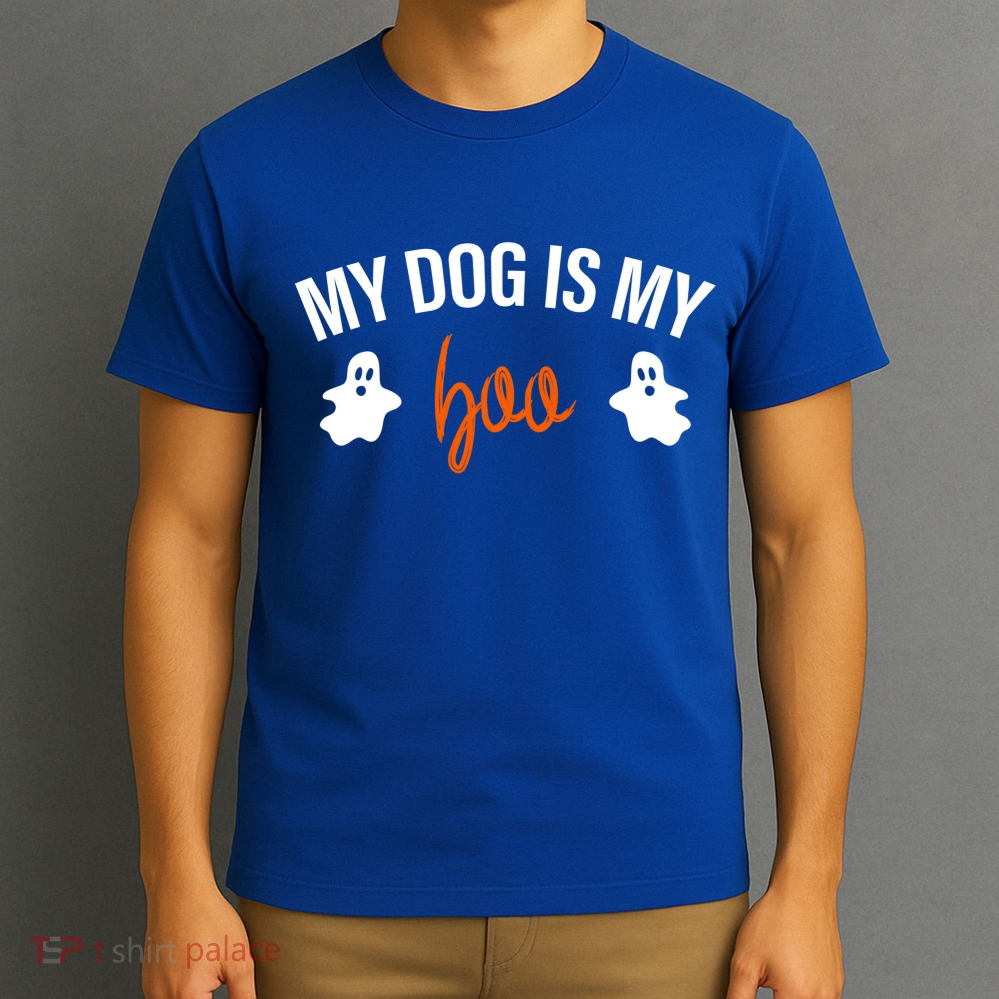 My Dog Is My Boo Funny Dog Owner Halloween Costume Pajamas Gift T-Shirt
