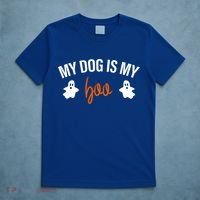 My Dog Is My Boo Funny Dog Owner Halloween Costume Pajamas Gift T-Shirt thumb 5