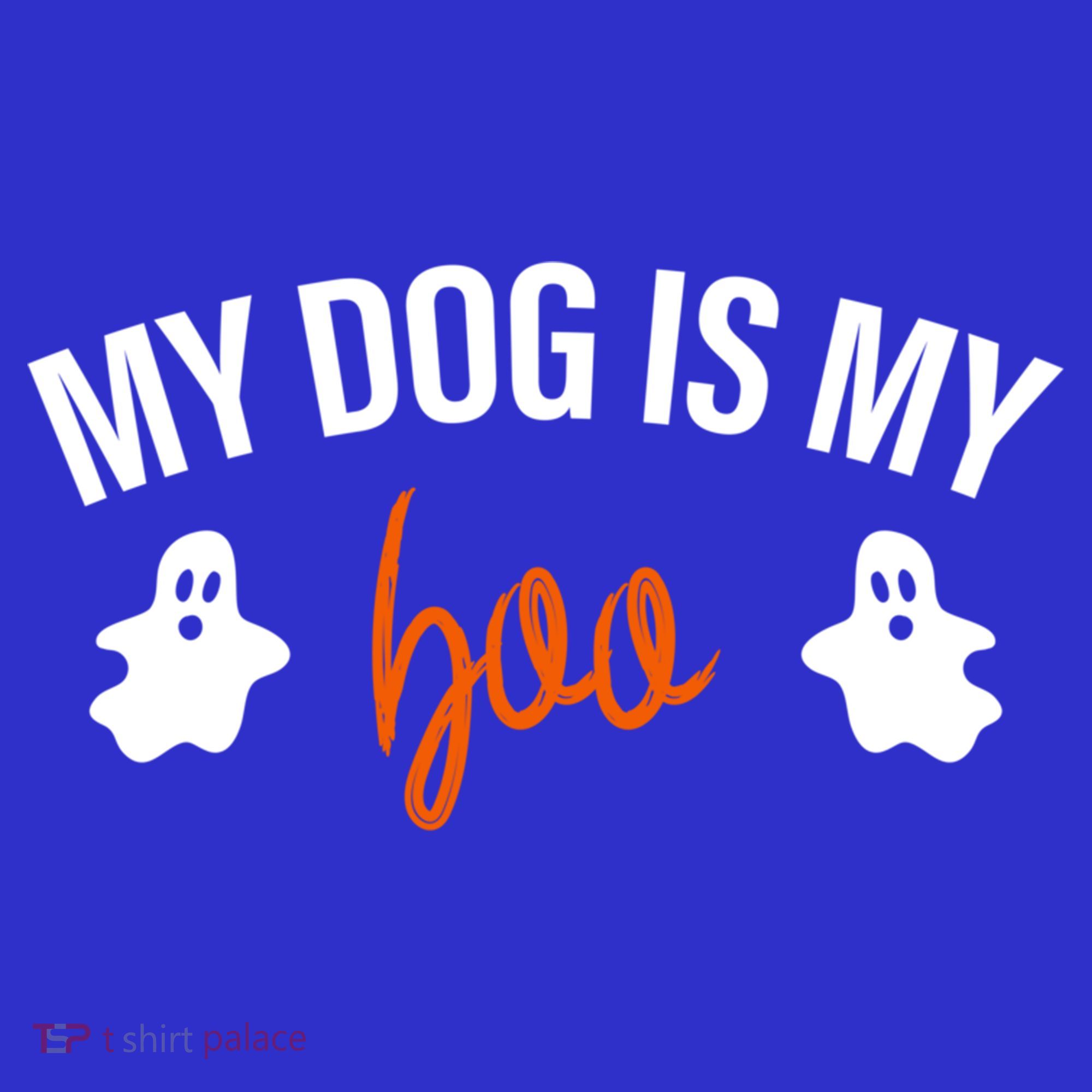 My Dog Is My Boo Funny Dog Owner Halloween Costume Pajamas Gift T-Shirt