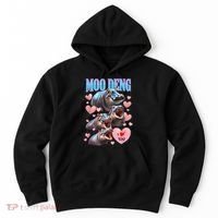Moo Deng I Love You Pygmy Hippopotamus Hoodie thumb 0